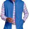 Johnston & Murphy Modern Fit XC4 Performance Full Zip Vest, Blue