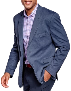 Johnston & Murphy Modern Fit Knit Blazer, Navy Twill