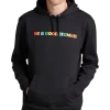 The Phluid Project Classic Fit Be A Good Human Graphic Hoodie, Black
