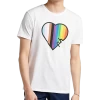 The Phluid Project Classic Fit Heart Graphic Crew, White