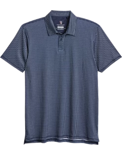 Report Collection Modern Fit Knit Polo, Navy Geo