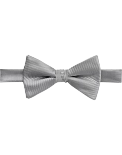 Calvin Klein Pre-Tied Bow Tie, Silver