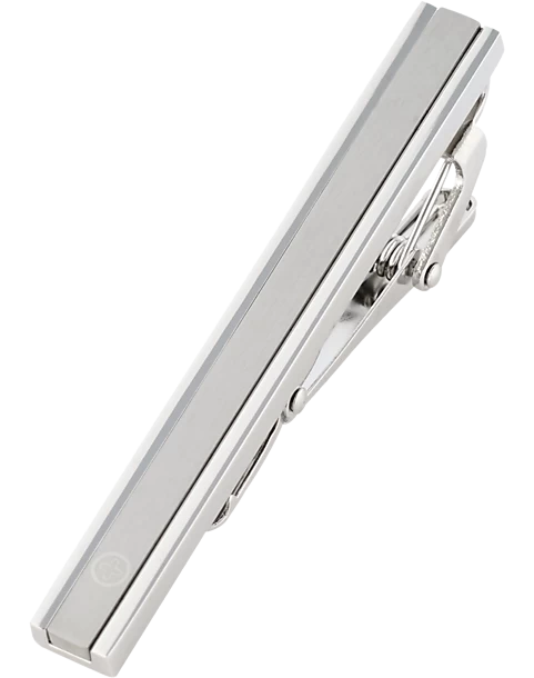 Pronto Uomo Silver Medical Cross Tie Bar
