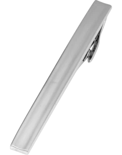 Pronto Uomo Matte Silver Tie Bar