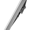 Pronto Uomo Tie Bar, Silver Stripe