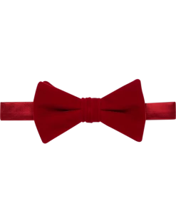Calvin Klein Black Velvet Pre-Tied Bow Tie