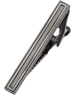 Pronto Uomo Tie Bar, Silver Frame