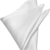 Joseph & Feiss Gold Pocket Square, White