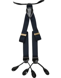 Men's Wearhouse Fancy Navy Silk Braces