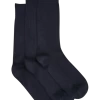 Pronto Uomo Bamboo Blend Socks 3-Pack, Navy