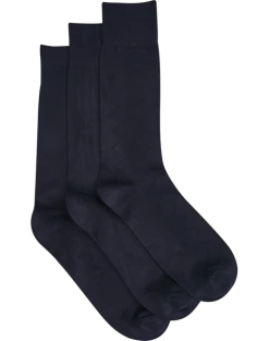 Pronto Uomo Bamboo Blend Socks 3-Pack, Navy