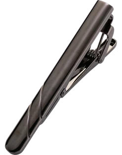Pronto Uomo Tie Bar, Gunmetal