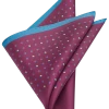 Joseph Abboud Pocket Square, Navy & Burgundy Dot