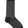 Egara Socks, 1 Pair - Charcoal Diamond Check