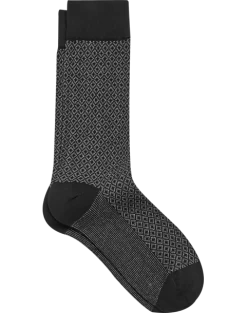 Egara Socks, 1 Pair - Charcoal Diamond Check