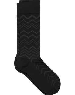 Egara Socks, 1 Pair - Black Chevron