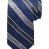 Joseph Abboud Narrow Tie, Navy & Gray Stripe