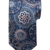 Joseph Abboud Narrow Tie, Navy Medallion