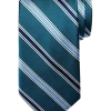 Pronto Uomo Narrow Tie, Teal Stripe