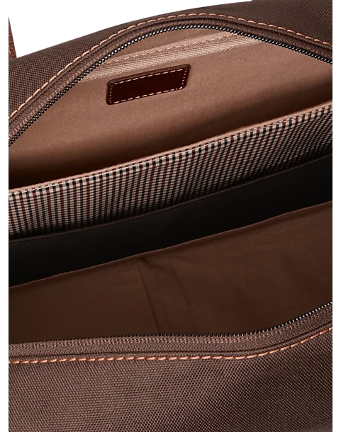 Joseph Abboud Leather & Nylon Duffel Bag, Black - Image 2