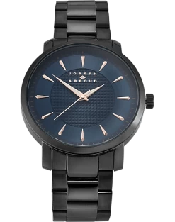 Joseph Abboud Watch, Gunmetal And Blue
