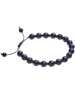 Pronto Uomo Tiger Eye & Gunmetal Bracelet, Blue