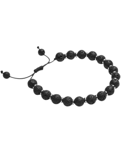 Pronto Uomo Tiger Eye & Gunmetal Bracelet, Black