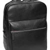 Joseph Abboud Pebble Leather Backpack, Black
