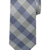 Pronto Uomo Narrow Tie, Navy Checkered
