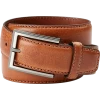 Joseph Abboud Feather Edge Stitched Belt, Cognac