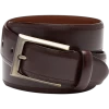 Joseph Abboud Feather Edge Leather Belt, Burgundy