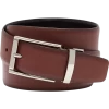 Joseph Abboud Feather Edge Reversible Pebbled Leather Belt, Cognac