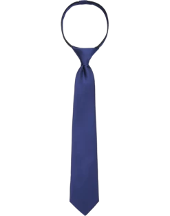 Egara Boys Zipper Tie, Navy Blue