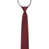 Egara Boys Zipper Tie, Burgundy
