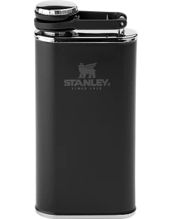 Stanley Easy Fill Wide Mouth Hip Flask, Black 8 Oz.
