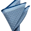 Pronto Uomo Pocket Square, Navy Square And Dot