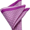 Pronto Uomo Pocket Square, Lavender Square And Dot