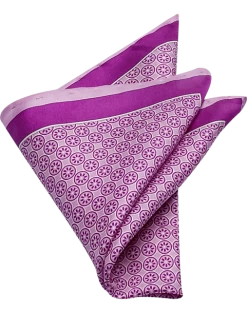 Pronto Uomo Pocket Square, Lavender Square And Dot