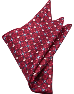 Pronto Uomo Pocket Square, Cabernet Medallion