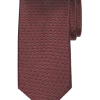 Pronto Uomo Narrow Tie, Burgundy Geo
