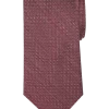 Pronto Uomo Narrow Tie, Pink Micro Square