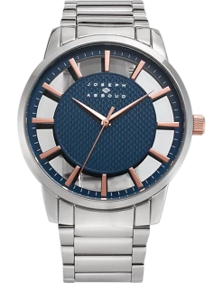 Joseph Abboud Modern Watch, Silver And Blue