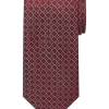 Joseph Abboud Narrow Tie, Burgundy Mini Floral