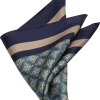 Joseph Abboud Pocket Square, Blue Medallion