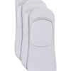Egara White Sneaker Liner Socks, 3-Pack