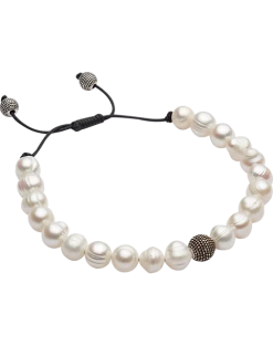 Pronto Uomo Bracelet, White Pearl