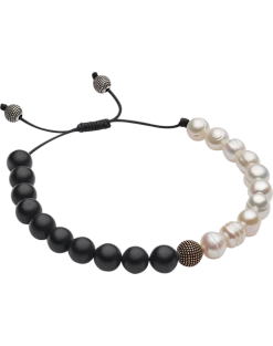 Pronto Uomo Bracelet, Black Onyx & White Pearl