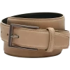 Egara Feather Edge 32mm Faux Leather Belt, Sand