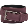 Egara Feather Edge 32mm Faux Leather Belt, Burgundy