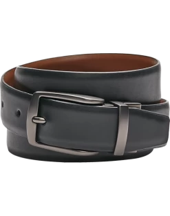 Egara Reversible Leather Belt, Black